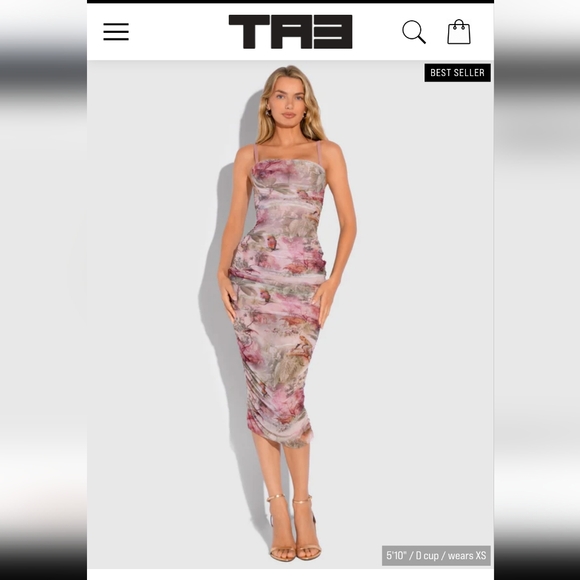 TA3 cheeky monkey Women's Multicolor Midi Dress - Picture 1 of 1